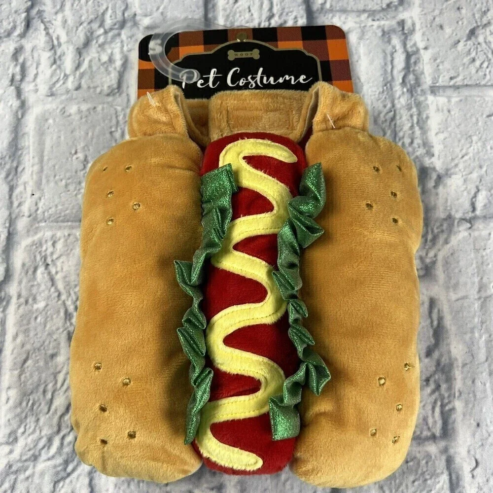 Halloween HOT DOG Pet Dog Costume SMALL L 12-13